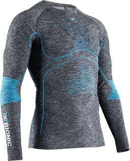 X-Bionic Energy Accumulator 4.0 Langarmshirt Rundhals Melange dunkelgrau Herren