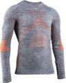 X-Bionic Energy Accumulator 4.0 Langarmshirt Rundhals Melange grau/orange Herren