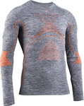X-Bionic Energy Accumulator 4.0 Langarmshirt Rundhals Melange grau/orange Herren