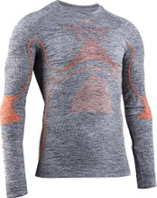 X-Bionic Energy Accumulator 4.0 Langarmshirt Rundhals Melange grau/orange Herren