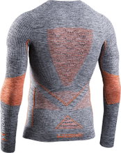 X-Bionic Energy Accumulator 4.0 Langarmshirt Rundhals Melange grau/orange Herren
