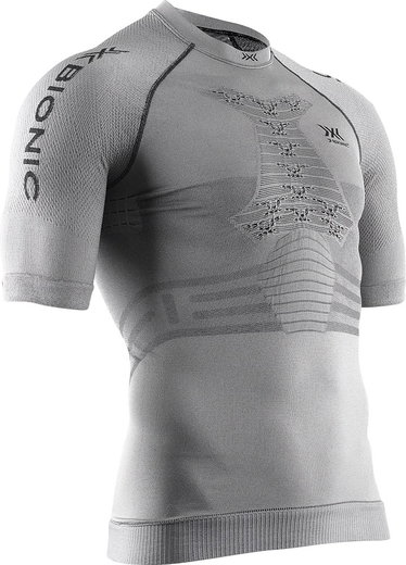 X-Bionic Running Shirt Running Fennec 4.0 short-sleeved close-fitting grey Men