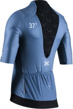 X-Bionic Fahrrad-Shirt Corefusion Aero Jersey (Front-Reißverschluss, leicht, atmungsaktiv) mineralblau Damen