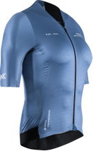 X-Bionic Fahrrad-Shirt Corefusion Aero Jersey (Front-Reißverschluss, leicht, atmungsaktiv) mineralblau Damen