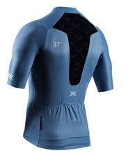 X-Bionic Bicycle Shirt Corefusion Ride Jersey (Front Zip, 3 Back Pockets, Breathable) blue Men's