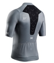 X-Bionic Bicycle Shirt Corefusion Ride Jersey (Front Zip, 3 Back Pockets, Breathable) grey Men's