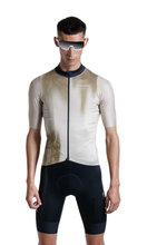 X-Bionic Bicycle Shirt Corefusion Ride Jersey (Front Zip, 3 Back Pockets, Breathable) gold/beige Men's