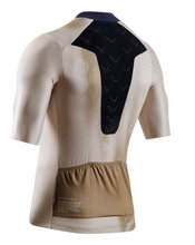 X-Bionic Bicycle Shirt Corefusion Ride Jersey (Front Zip, 3 Back Pockets, Breathable) gold/beige Men's