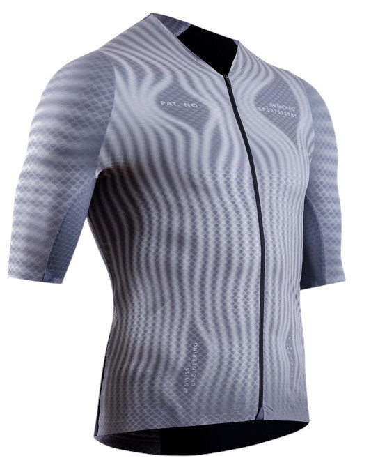 X-Bionic Bicycle Shirt Corefusion Ultimate Jersey (Front Zip, Three Back Pockets) Windmap Grey Men's