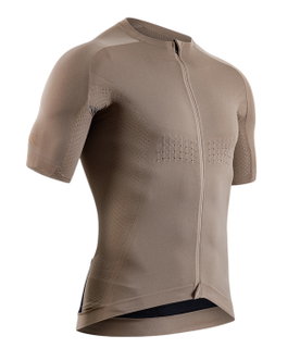 X-Bionic Bicycle Shirt Xceed Ride Jersey (Front Zip, Comfortable Fit) sand/beige Men's