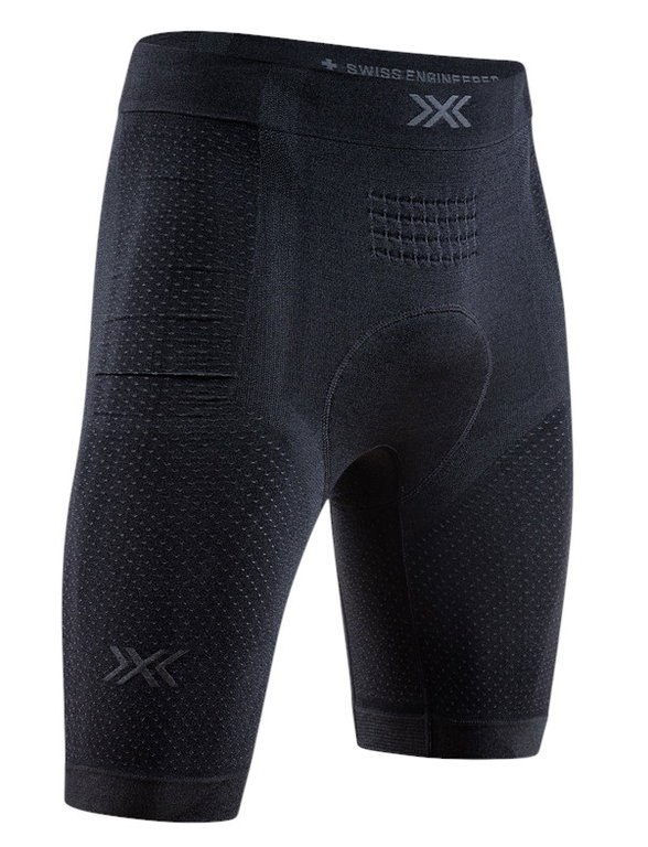 X-Bionic Fahrradhose Xceed Ride Liner Short (ergonomisches Sitzpolster) kurz schwarz Herren