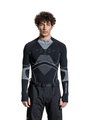 X-Bionic Funktions-Langarmshirt Energy Accumulator Light Half Zip Unterwäsche schwarz/grau Herren