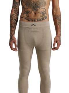 X-Bionic Spodnie Funkcyjne Mightywool Pant (Wełna Merino, ciepłe) długie piaskowe/beżowe męskie