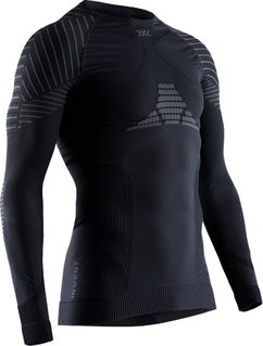 X-Bionic Langarmshirt Rundhals Invent 4.0 Unterwäsche schwarz Herren