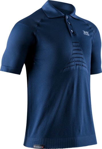 X-Bionic Reise-Polo Invent 4.0 Travel navyblau Herren