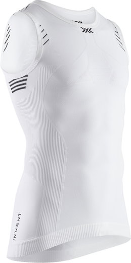 X-Bionic Singlet Invent Light 4.0 ärmellos Unterwäsche weiss Herren