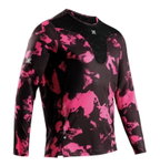X-Bionic Lauf-Langarmshirt Corefusion Run Shirt LS (ultraleicht, Hybride Feuchtigkeitsregulierung) schwarz/neopink Herren