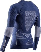 X-Bionic Functional Long Sleeve Shirt Round Neck Energy Accumulator 4.0 Underwear navy blue/white Men's