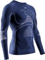 X-Bionic Functional Long Sleeve Shirt Round Neck Energy Accumulator 4.0 Underwear navy blue/white Men's