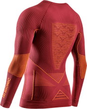 X-Bionic Funktions-Langarmshirt Rundhals Energy Accumulator 4.0 Unterwäsche weinrot/orange Herren