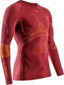 X-Bionic Funktions-Langarmshirt Rundhals Energy Accumulator 4.0 Unterwäsche weinrot/orange Herren