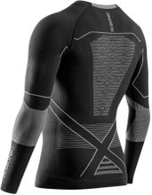 X-Bionic Funkcyjna koszulka z długim rękawem Energy Accumulator Light (idealna termoregulacja) bielizna czarna/szara męska