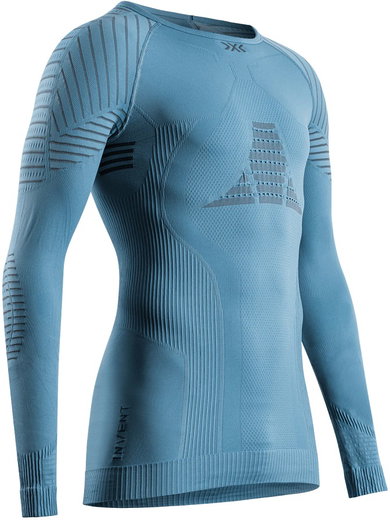 X-Bionic Long Sleeve Round Neck Invent 4.0 Underwear blue Men