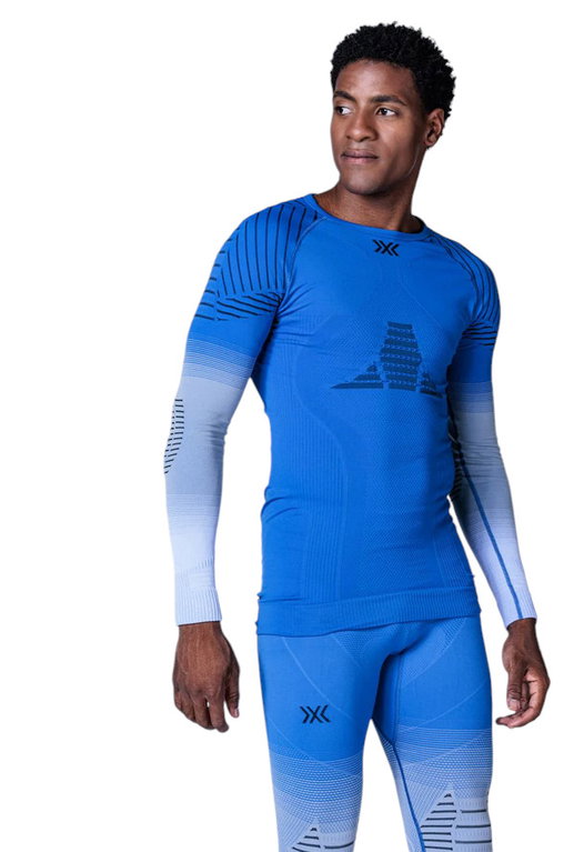 X-Bionic Langarmshirt Invent FX (temperaturregulierung) Unterwäsche royalblau/grau Herren