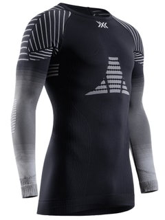 X-Bionic Langarmshirt Invent FX (temperaturregulierung) Unterwäsche schwarz/grau Herren