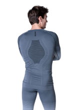 X-Bionic Long Sleeve Shirt Invent FX (temperature regulation) Underwear grey/lime Men's