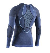 X-Bionic Funktionsunterwäsche Langarmshirt Merino-Natural Shirt (Merinowolle) blau Herren