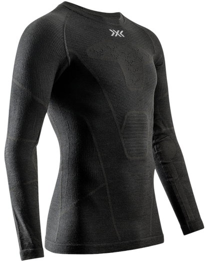 X-Bionic Funktions-Langarmshirt Symbio Merino (Merinowolle) Unterwäsche schwarz Herren