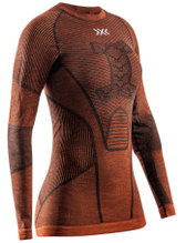 X-Bionic Funktions-Langarmshirt Symbio Merino (Merinowolle) Unterwäsche braun Herren