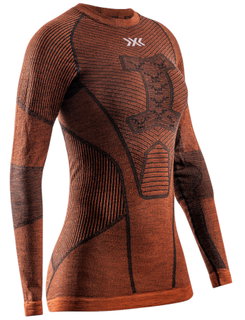 X-Bionic Funktions-Langarmshirt Symbio Merino (Merinowolle) Unterwäsche braun Herren