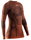 X-Bionic Funktions-Langarmshirt Symbio Merino (Merinowolle) Unterwäsche braun Herren