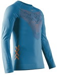 X-Bionic Funktions-Langarmshirt Twyce Run Shirt (enganliegend) Unterwäsche mineralblau/orange Herren