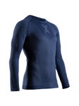 X-Bionic Lauf-Langarmshirt Xceed Run Shirt LS (leicht, optimale Temperaturregulierung) marineblau/slate Herren