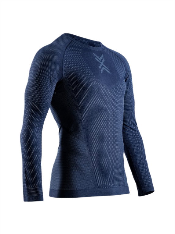 X-Bionic Lauf-Langarmshirt Xceed Run Shirt LS (leicht, optimale Temperaturregulierung) marineblau/slate Herren