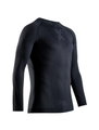 X-Bionic Lauf-Langarmshirt Xceed Run Shirt LS (leicht, optimale Temperaturregulierung) schwarz/rhinograu Herren