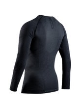 X-Bionic Running Long Sleeve Shirt Xceed Run Shirt LS (lightweight, optimal temperature regulation) black/rhinogrey men's