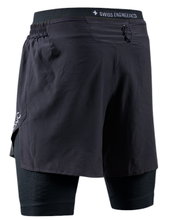 X-Bionic Laufhose Effektor 2in1 Short (eingehängte Innenhose) kurz schwarz/schwarz Herren