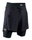 X-Bionic Laufhose Effektor 2in1 Short (eingehängte Innenhose) kurz schwarz/schwarz Herren