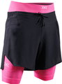 X-Bionic Laufhose Effektor 2in1 Short (eingehängte Innenhose) kurz schwarz/neopink Herren
