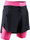 X-Bionic Laufhose Effektor 2in1 Short (eingehängte Innenhose) kurz schwarz/neopink Herren