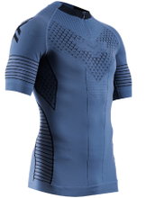 X-Bionic Twyce Race Shirt (tight-fitting) short sleeve slate blue/black men's