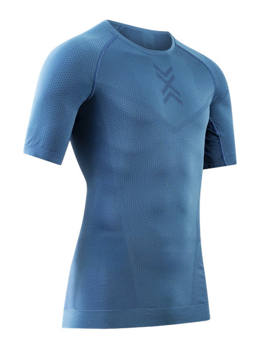 X-Bionic Laufshirt Xceed Ride Run Shirt (optimale Thermoregulation) slateblau/marine Herren