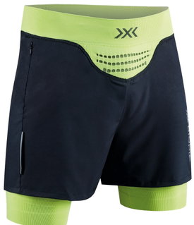 X-Bionic Running Shorts Short Running Effektor 4D Streamlite (attached inner shorts) short black/lime Men