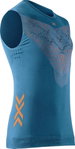 X-Bionic Tank-Singlet Twyce Run ärmellos Unterwäsche mineralblau/orange Herren