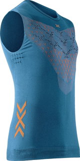X-Bionic Tank-Singlet Twyce Run sleeveless underwear mineral blue/orange Men