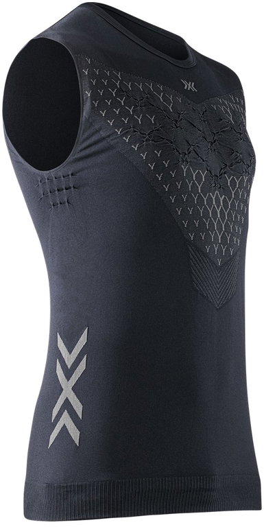 X-Bionic Tank-Singlet Twyce Run ärmellos Unterwäsche schwarz/charcoal Herren